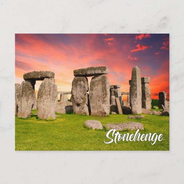 Postal Festiva Stonehenge, Wiltshire, England, UK (Anverso)