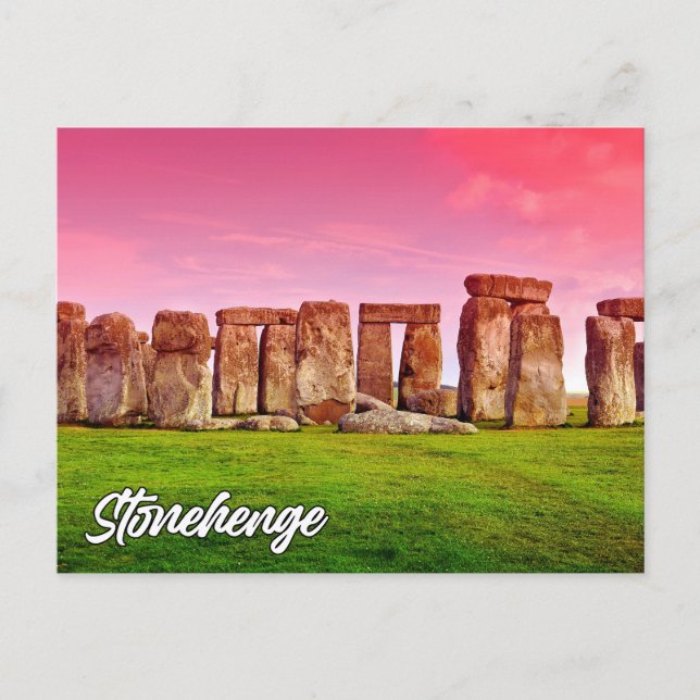Postal Festiva Stonehenge, Wiltshire, Inglaterra (Anverso)