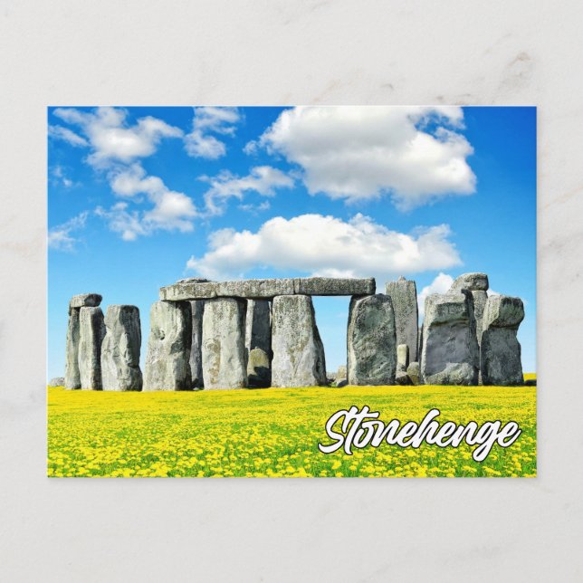 Postal Festiva Stonehenge, Wiltshire, Inglaterra (Anverso)