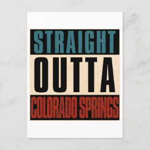 Postal Festiva Straight Outta Colorado Springs Colorado CO