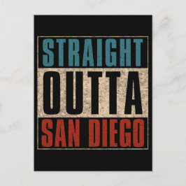 Postal Festiva Straight Outta San Diego California CA EE.UU.