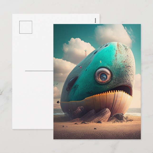 Postal Festiva Strange Whale (Anverso / Reverso)