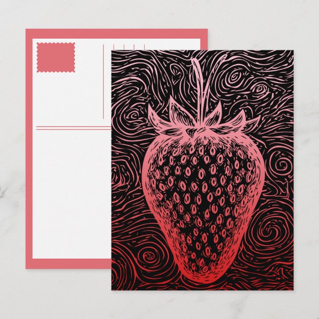 Postal Festiva strawberry swirls (Anverso / Reverso)