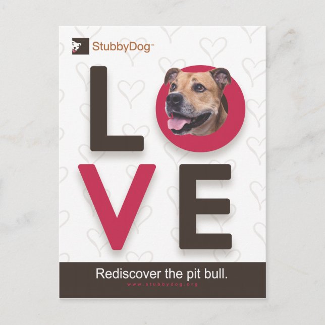 Postal Festiva Stubby Dog Valentine #1 (Anverso)