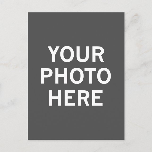 Postal Festiva Su foto aquí (Anverso)