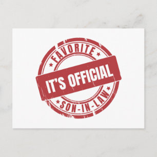 Postal Festiva Su Hijo Oficial Es El Hijo Favorito De La Ley.