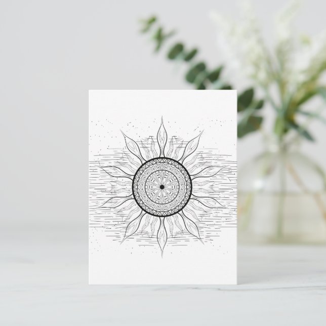 Postal Festiva Sun Mandala 1 (Anverso de pie)