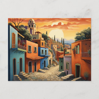 Postal Festiva Sunset México