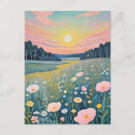 Postal Festiva Sunset Poppies