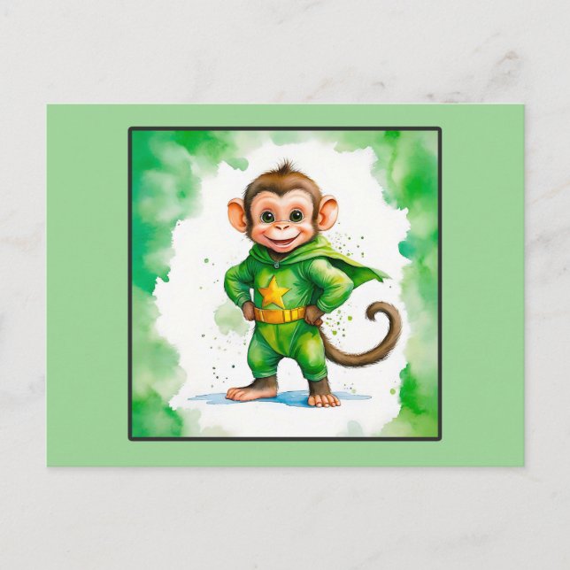 Postal Festiva Superaffe (Anverso)