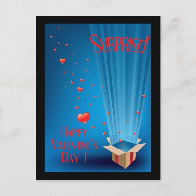 Postal Festiva Surprise Valentine Postcard (Anverso)