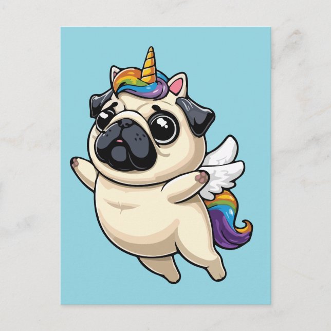 Postal Festiva Surtido de unicornio (Anverso)