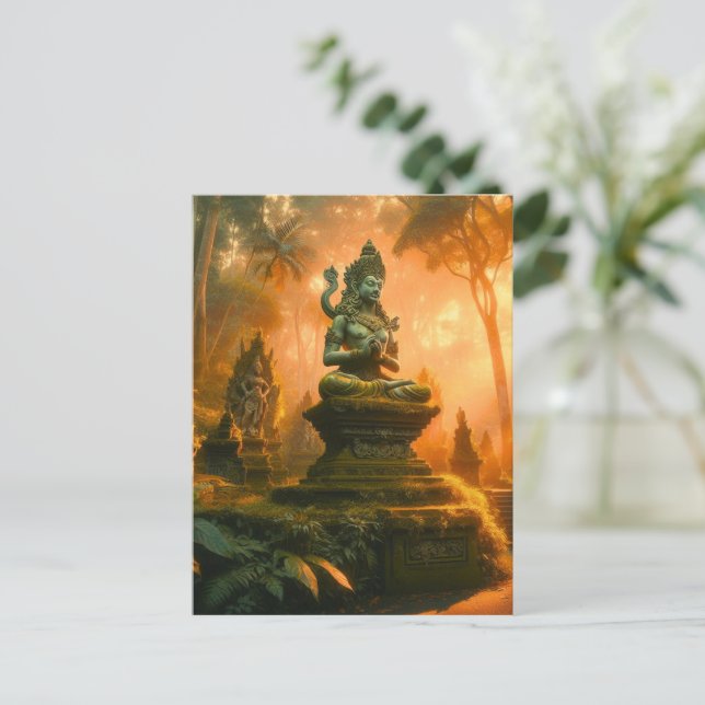 Postal Festiva Susurros sagrados de Bali (Anverso de pie)