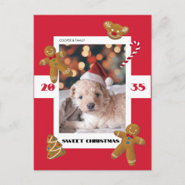 Postal Festiva Sweet Christmas custom photo cute pet