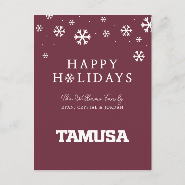 POSTAL FESTIVA TAMUSA (Anverso)