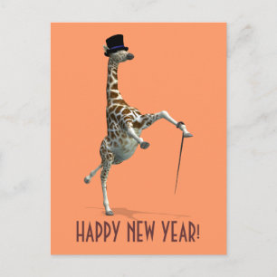 Postal Festiva Tap Dancing Giraffe