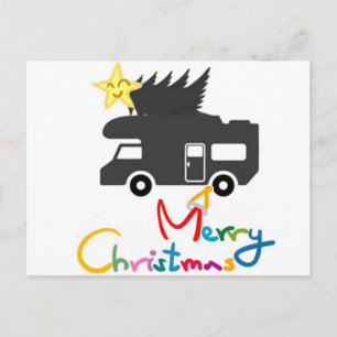 POSTAL FESTIVA *TARJETA DE POST* PARA LAS FELICES VACACIONES DE R