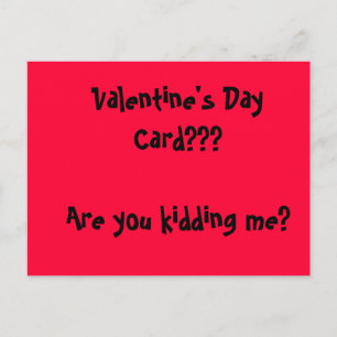 Postal Festiva ¿Tarjeta el día de San Valentín? ¿Me estás tomando