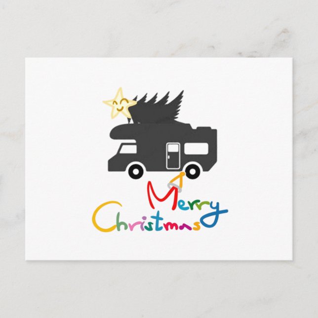 POSTAL FESTIVA *TARJETA POSTAL* PARA FELICES VACACIONES EN V.R. (Anverso)