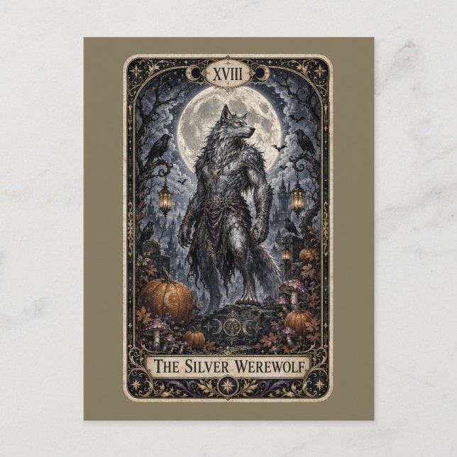 Postal Festiva Tarot Espeluznante (Anverso)