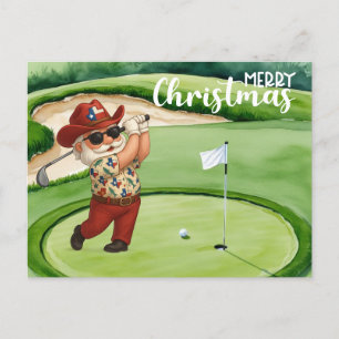 Postal Festiva Taxas Santa Claus en golf