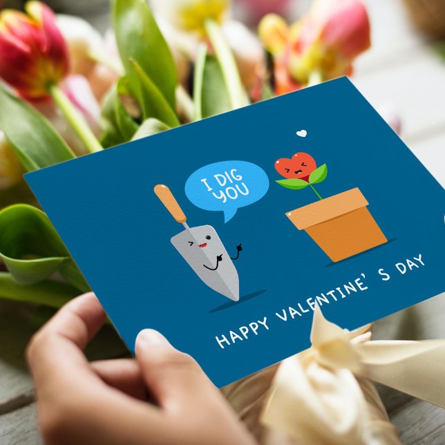 Postal Festiva Te cavo feliz Día de San Valentín | Amor (Subido por el creador)
