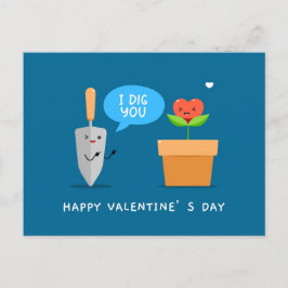 Postal Festiva Te cavo feliz día de San Valentín divertido | Amor