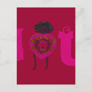 Postal Festiva Te corazón Nakupenda Sana Feliz Día de San Valentí