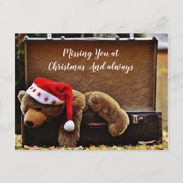 Postal Festiva Te faltan los Navidades (Anverso)