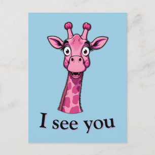 Postal Festiva Te Veo - Giraffe Style