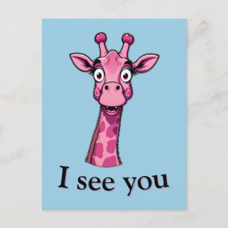 Postal Festiva Te Veo - Giraffe Style