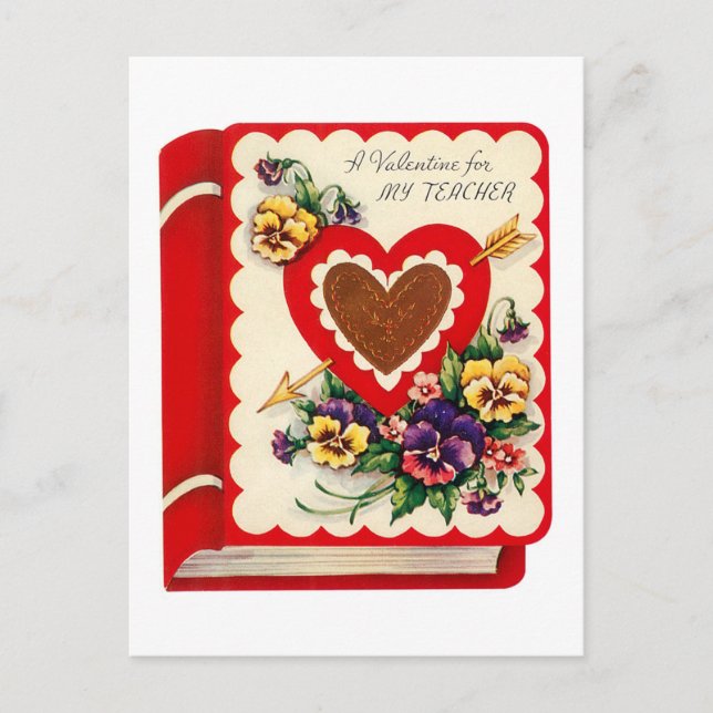 Postal Festiva Teacher Valentine Book (Anverso)