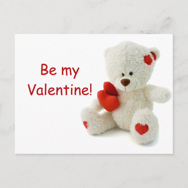Postal Festiva Teddy Bear Valentine (Anverso)