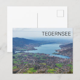 Postal Festiva Tegernsee Bavaria Lake Germany Panorama Souvenir