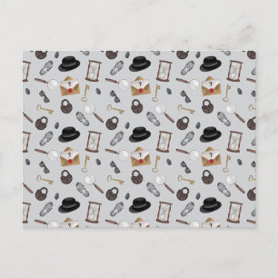 Postal Festiva Tema de detectives de agentes secretos misteriosos