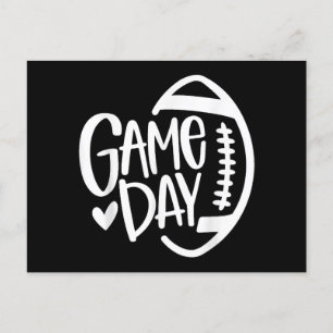 Postal Festiva Temporada de fútbol del Día del Juego Gracioso Hom