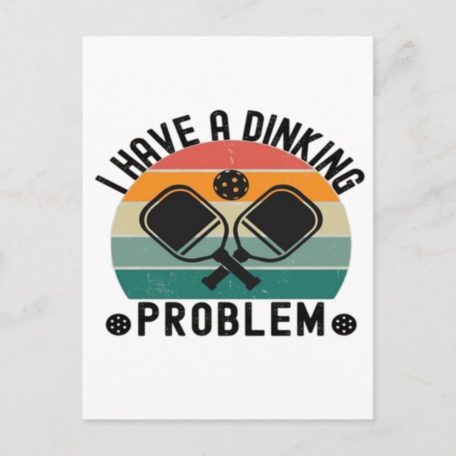 Postal Festiva Tengo Un Problema De Beber (Anverso)