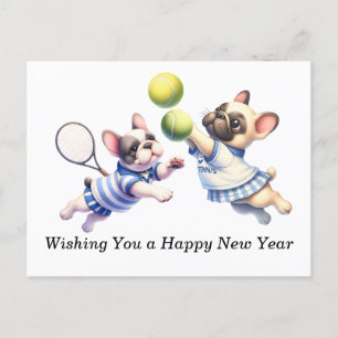 Postal Festiva Tenis te desea un feliz año nuevo