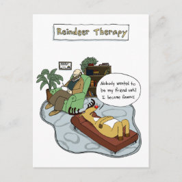 Postal Festiva Terapia de renos para navidades | Personalizado gr