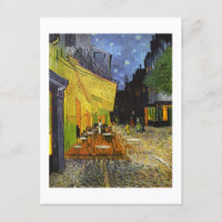 Terraza cafetería en Night Van Gogh