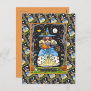 POSTAL FESTIVA TESTIGO DE ARTE FOLLAR EN MADERA ESCUCHADA, GATO N