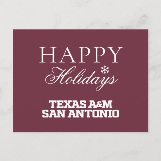 Postal Festiva Texas A&M San Antonio (Anverso)