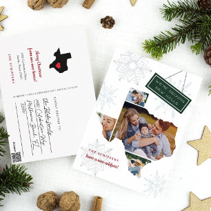 Postal Festiva Texas Holiday Moving Announcement Postcard