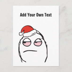 Postal Festiva Texto de encargo de Christmas Le Me Memes PinkEye