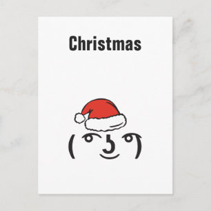 Postal Festiva Texto de encargo de la emoji del duende de Memes