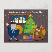 Texto de encargo, escena de Olentzero Navidad/del