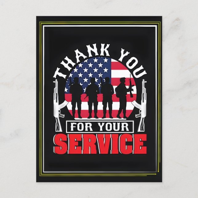 Postal Festiva Thank You for Your Service: Veterans Day 2025  (Anverso)