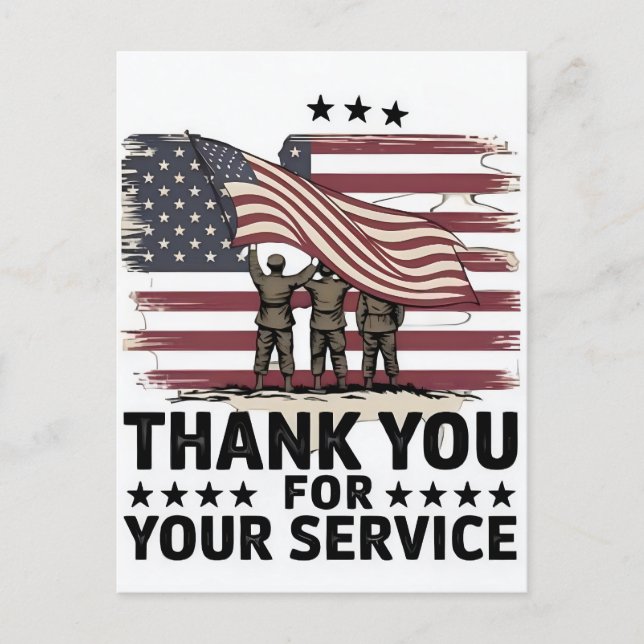 Postal Festiva Thank You for Your Service: Veterans Day 2025  (Anverso)