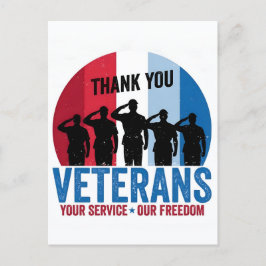 Postal Festiva Thank You for Your Service: Veterans Day 2025 