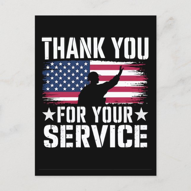 Postal Festiva Thank You for Your Service: Veterans Day 2025  (Anverso)